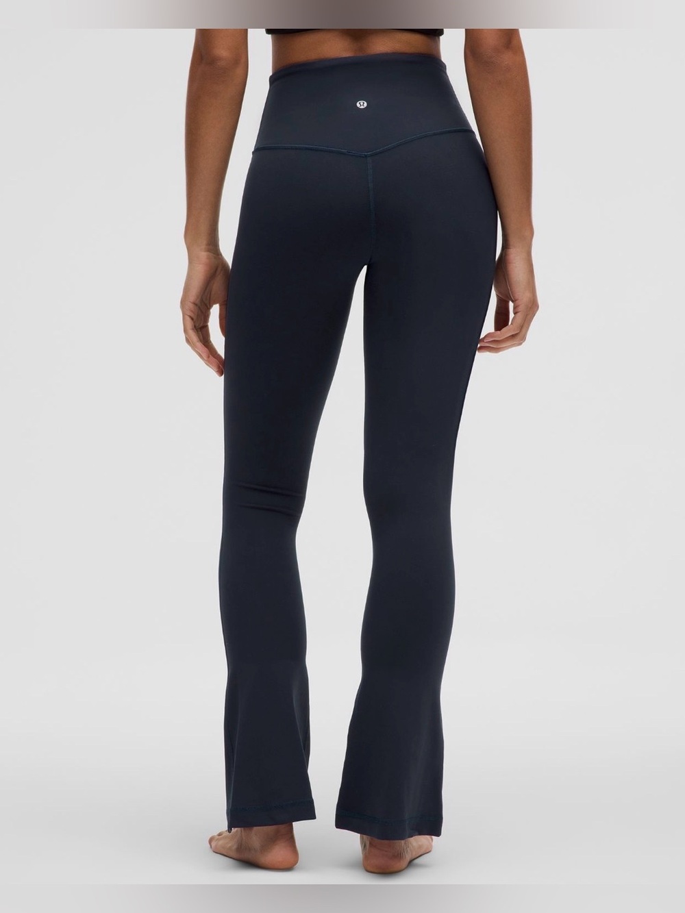 Lululemon Align Mini Flare Size 4 Nulu Navy Blue High Rise Leggings 30 inseam